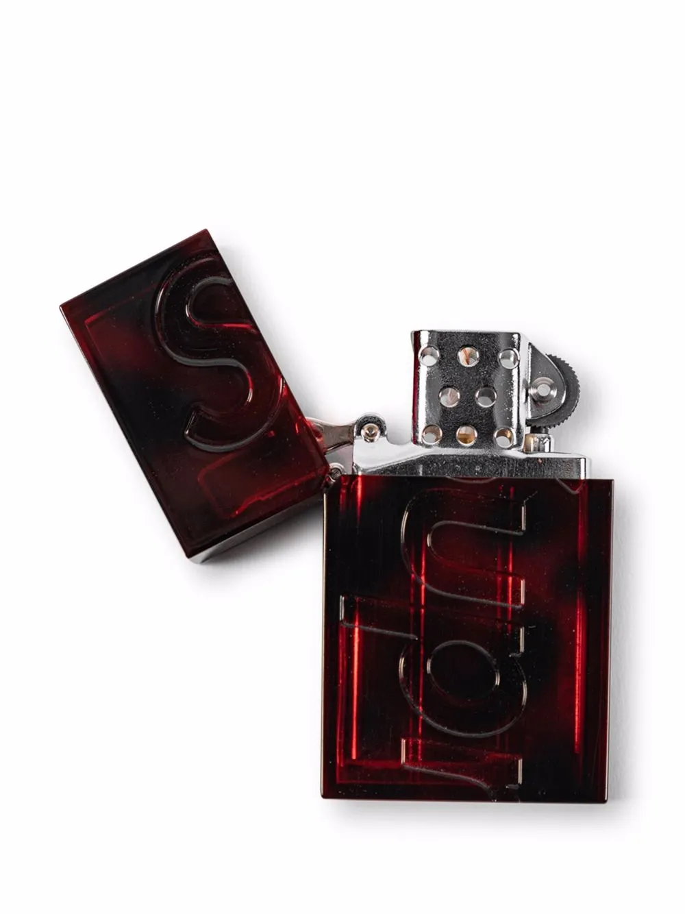 Supreme X Tsubota Pearl Hard Edge Lighter In Black