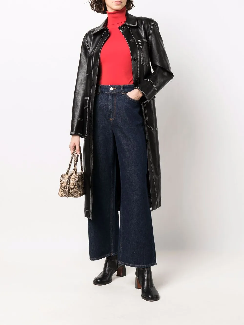  Amish Wide Leg Jeans - Blue 