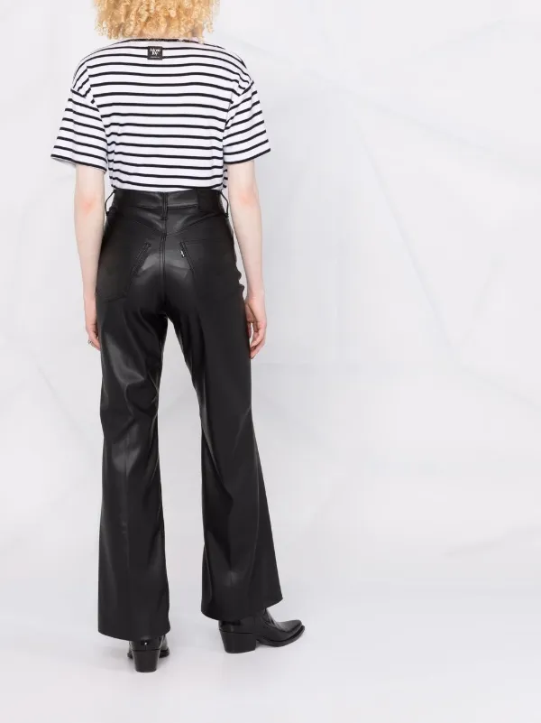 Shop Levi's waxed flared jeans with 