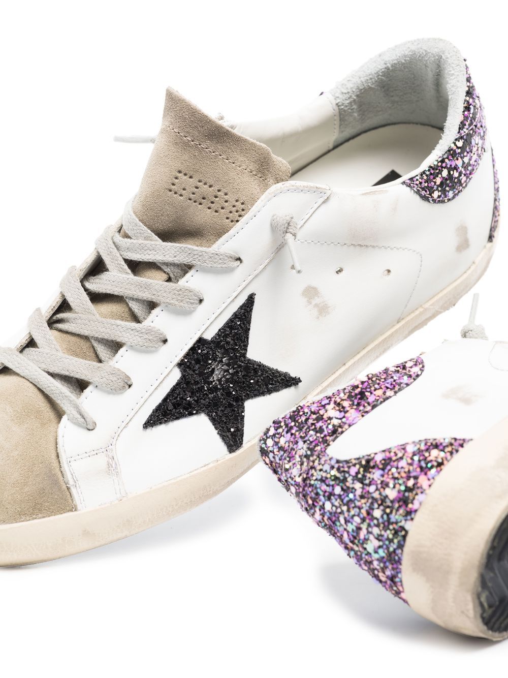 Golden Goose Super Star Panelled low-top Trainers - Farfetch