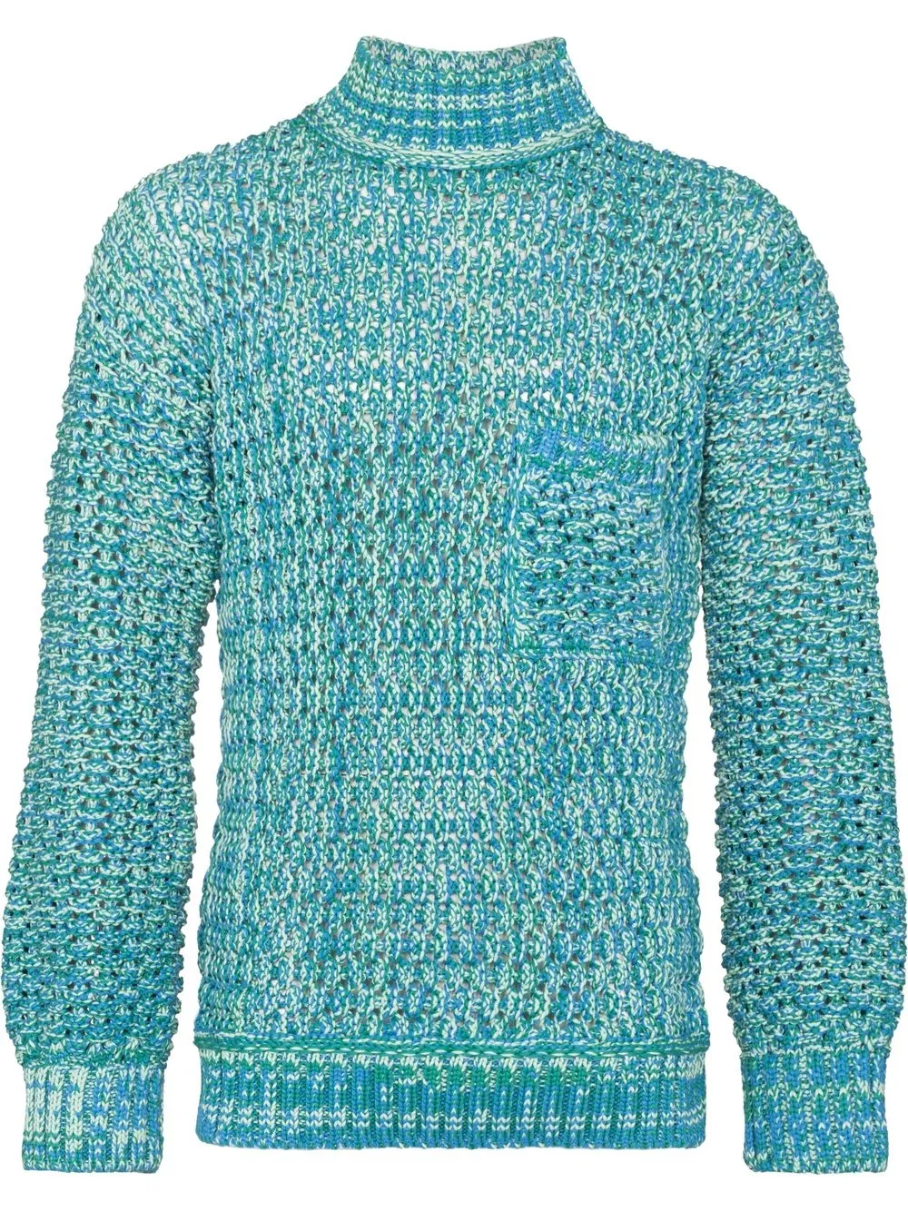 

AMBUSH jacquard chunky-knit jumper - Blue