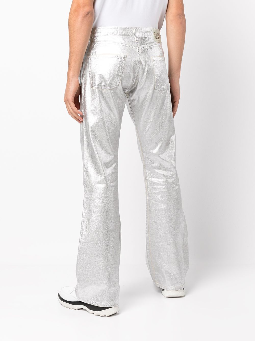 GALLERY DEPT. metallic-finish Bootcut Trousers - Farfetch