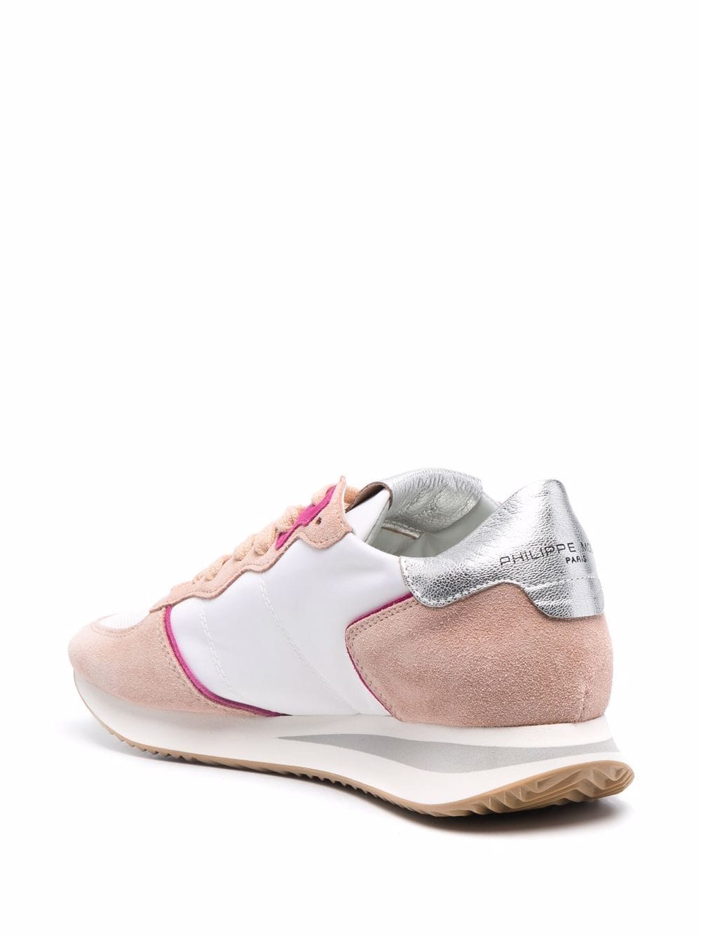 Shop Philippe Model Paris Trpx Mondial Lace-up Sneakers In Pink