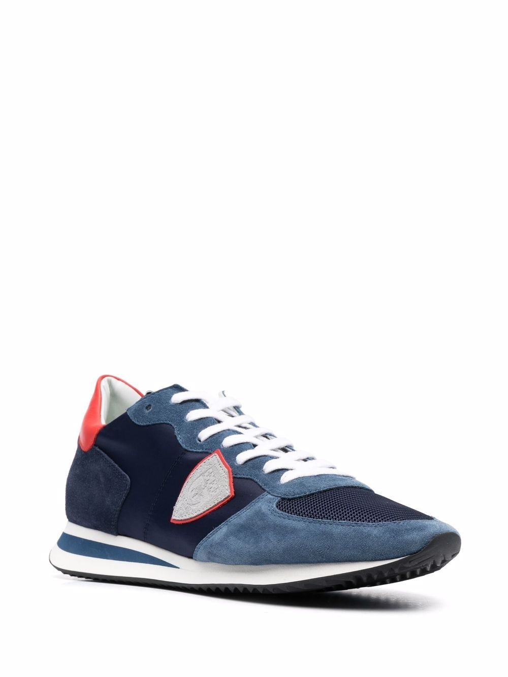 Shop Philippe Model Paris Tropez panelled low-top sneakers with Express ...