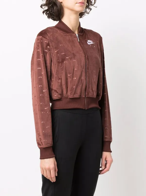 nike embossed bomber jacket