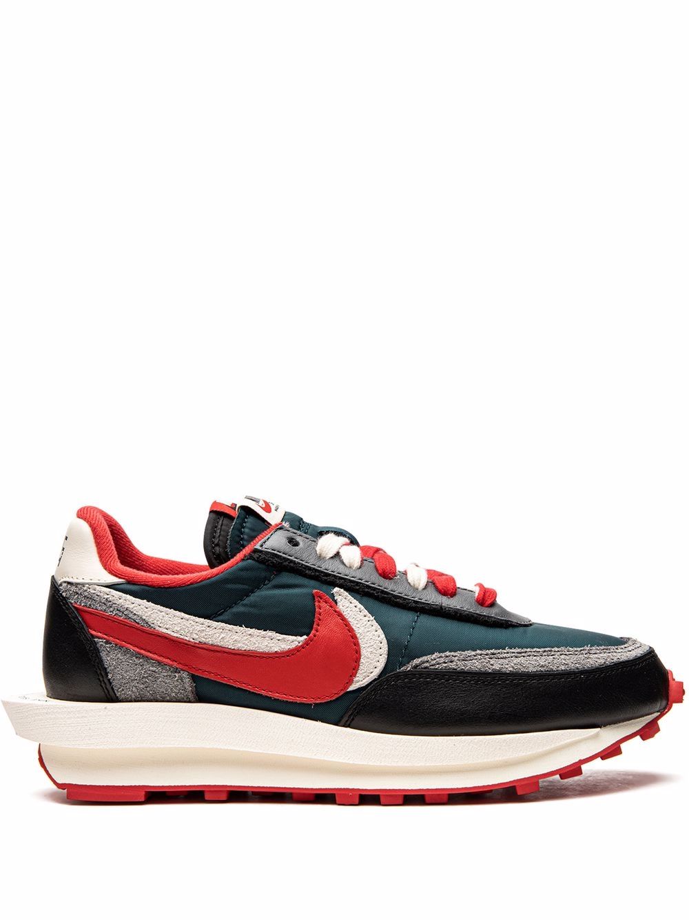 Image 1 of Nike x Undercover x sacai x LDWaffle "Midnight Spruce University Red" sneakers