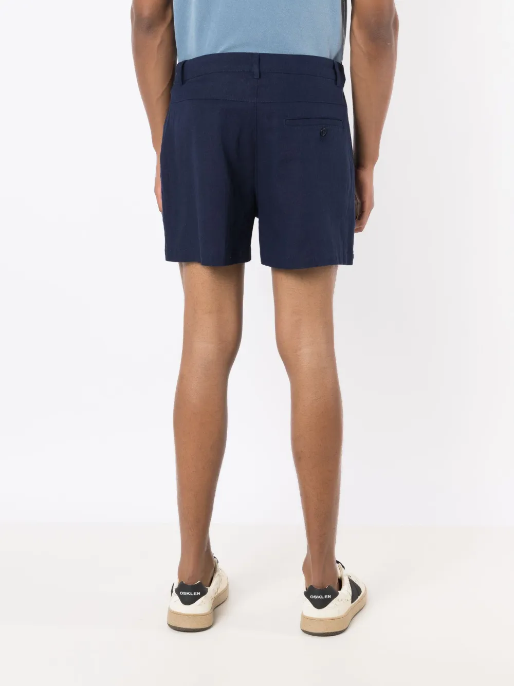 Osklen Geplooide chino shorts Blauw