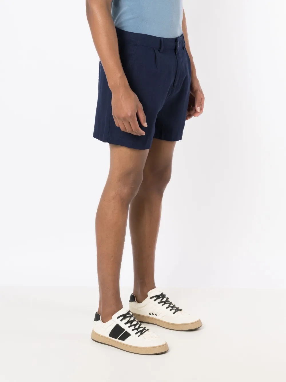 Osklen Geplooide chino shorts Blauw