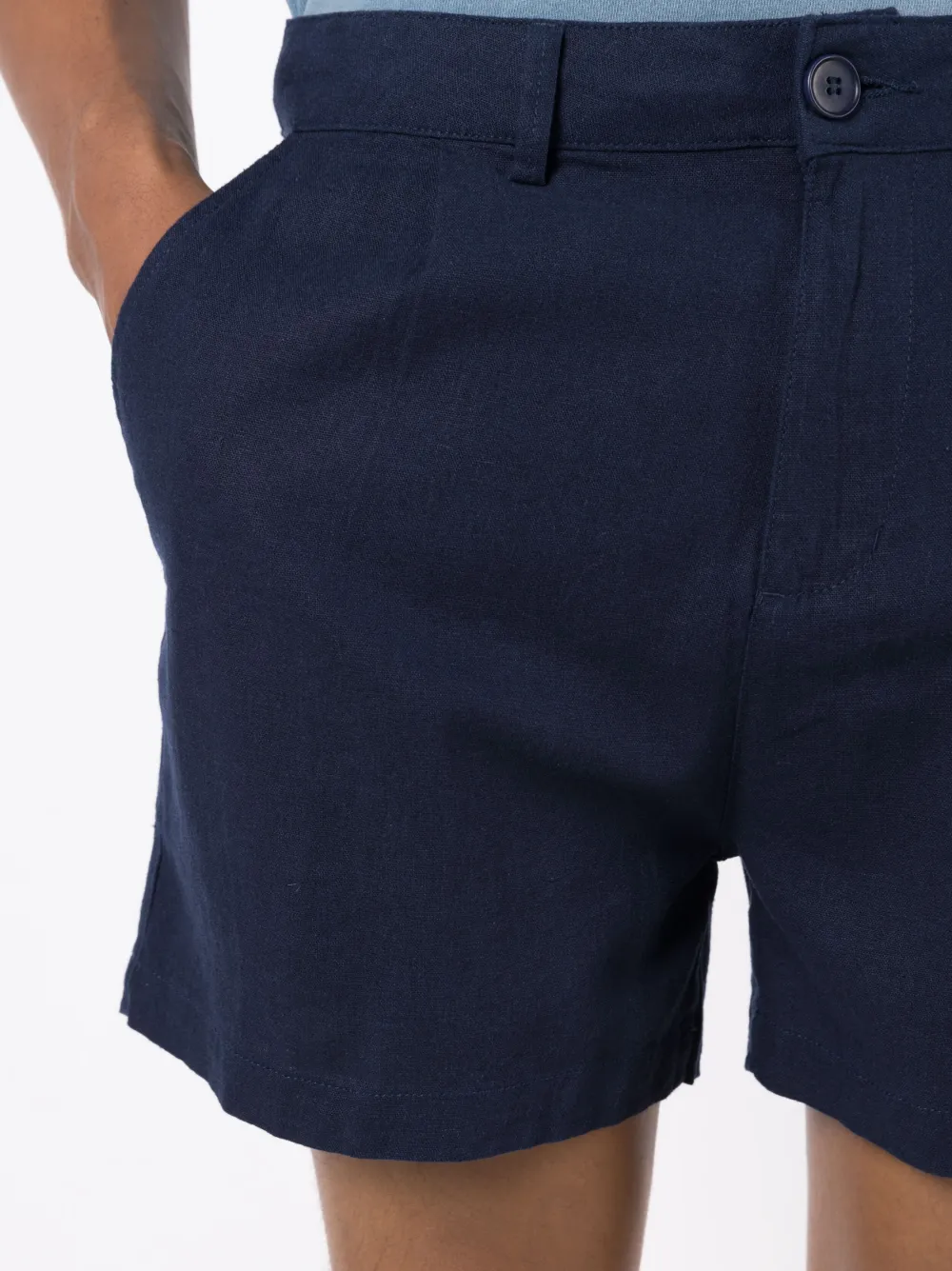 Osklen Geplooide chino shorts Blauw