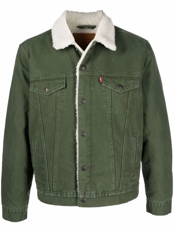 levi's shearling denim jacket