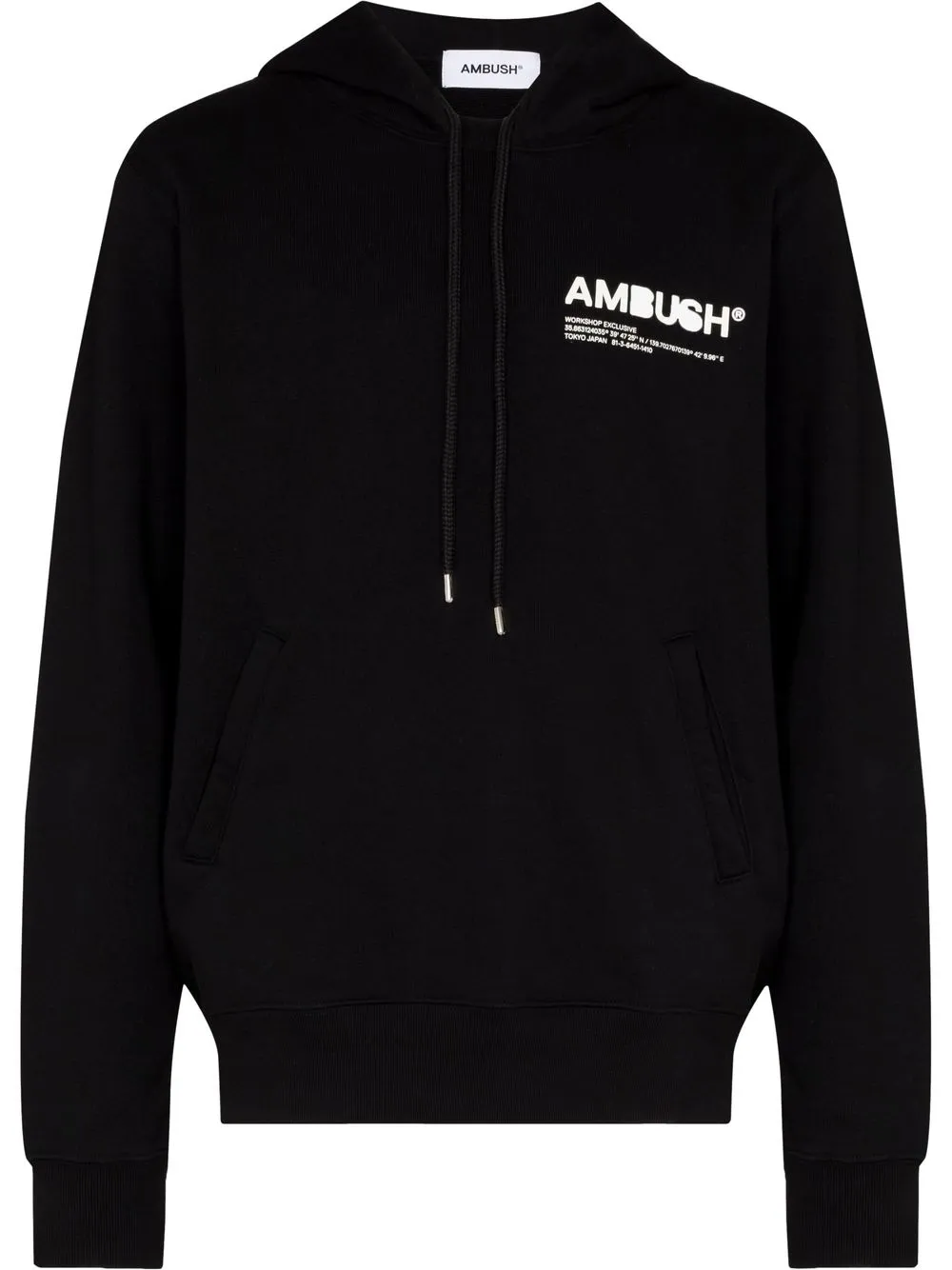 

AMBUSH logo-print hoodie - Black