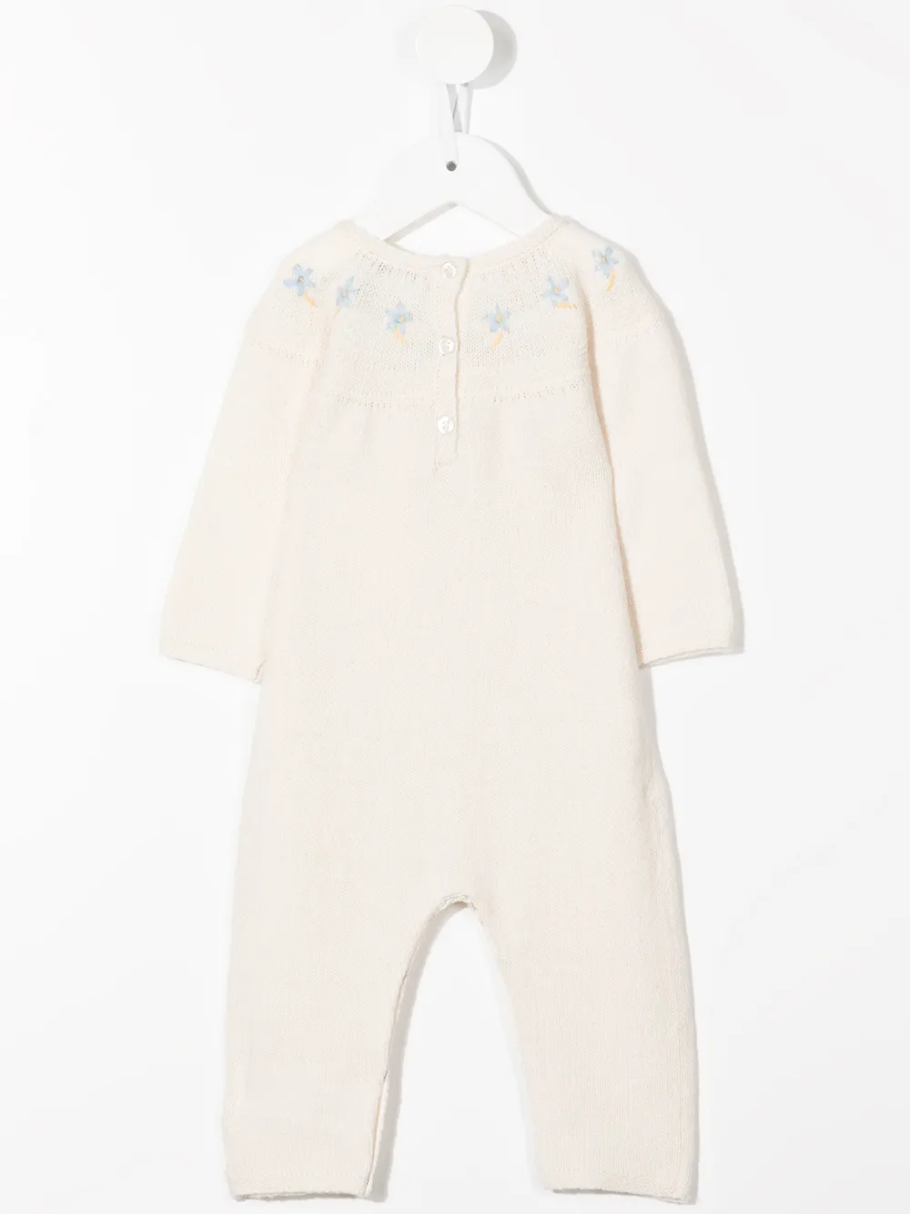 Bonton Romper met borduurwerk - Wit
