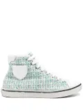 Saint Laurent logo-patch sneakers - Green