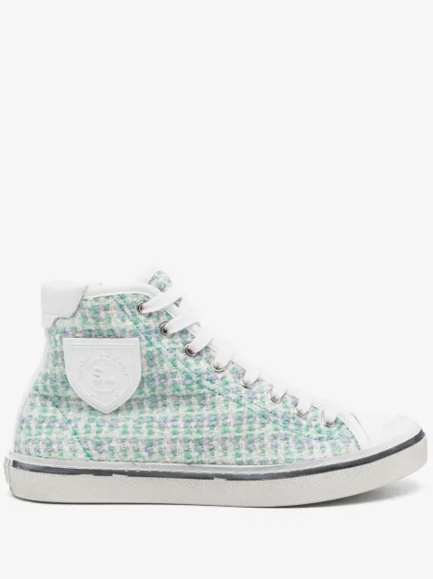 Saint Laurent logo-patch sneakers