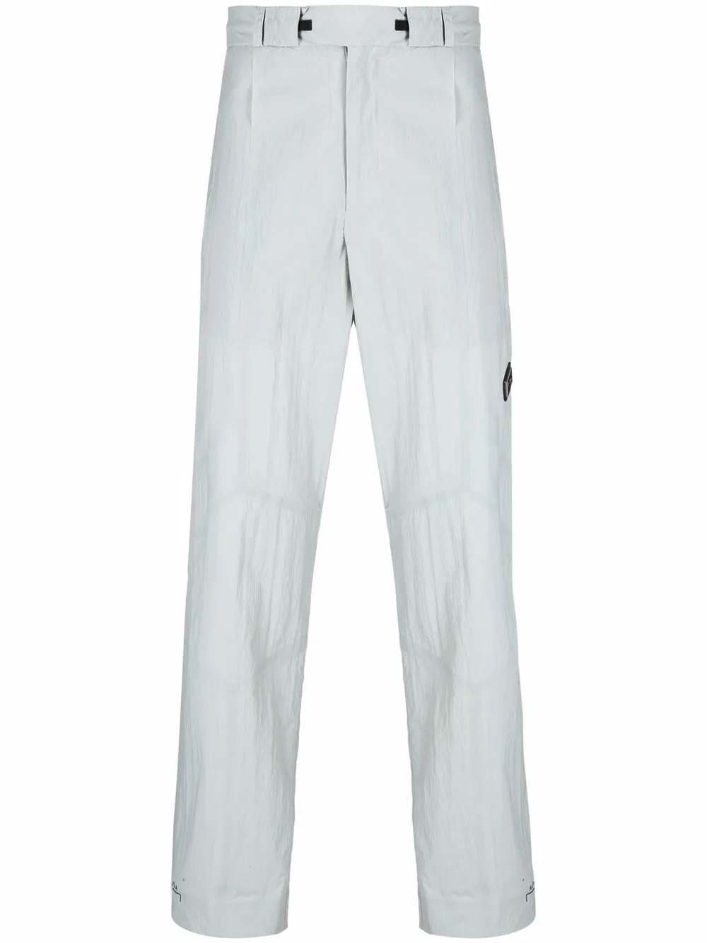 * slit-detail straight-leg trousers