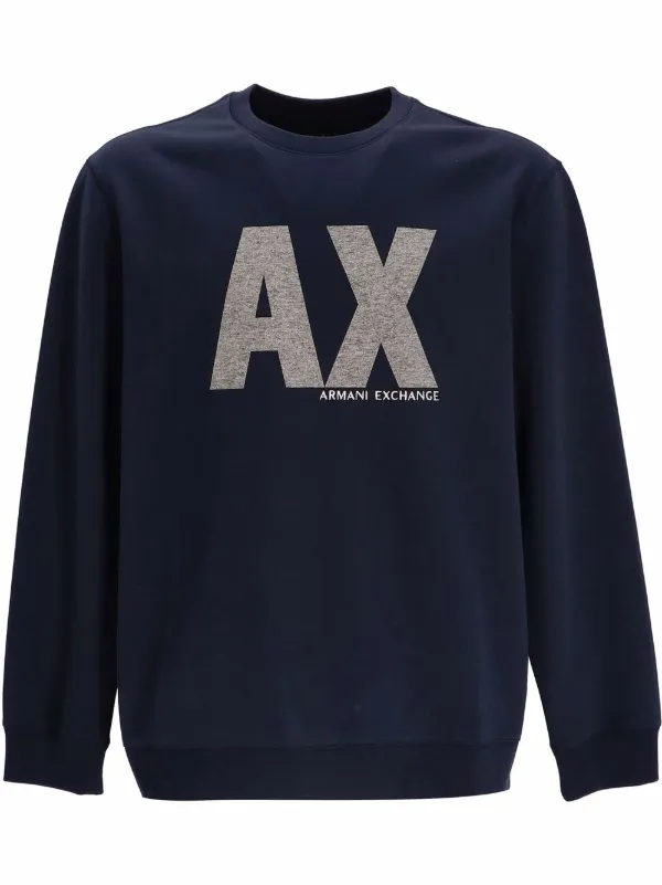 armani exchange crew neck sweatshirt