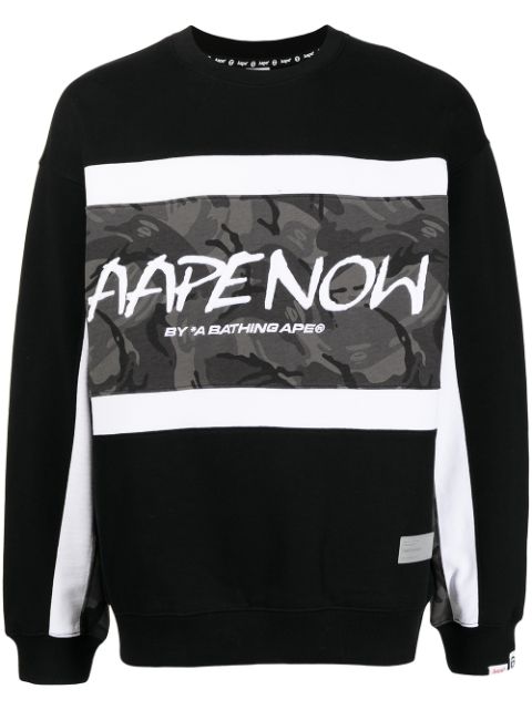 AAPE BY *A BATHING APE logo-print crew neck sweatshirt Men