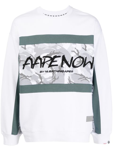 AAPE BY *A BATHING APE logo-print crew neck sweatshirt Men