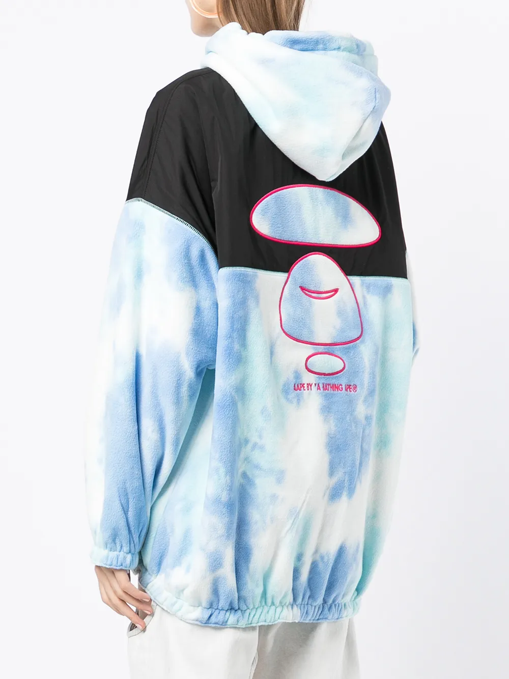 фото Aape by *a bathing ape® куртка с капюшоном и принтом тай-дай