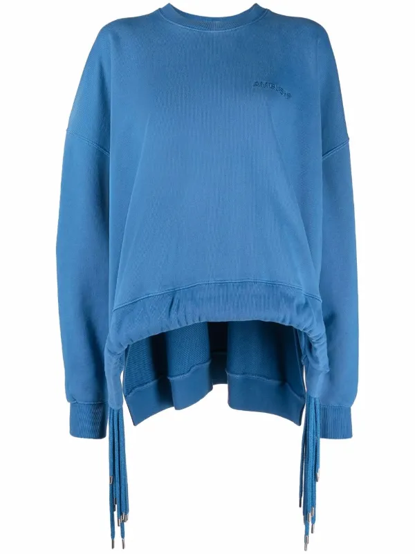 AMBUSH cord detail Crewneck Sweatshirt Farfetch