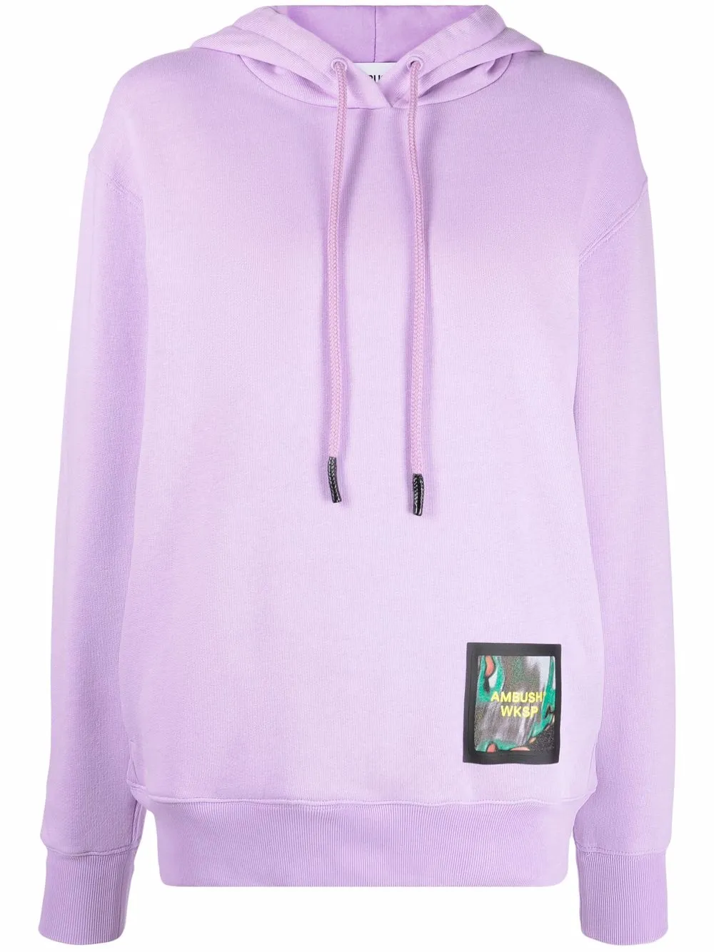 

AMBUSH logo-patch hoodie - Purple