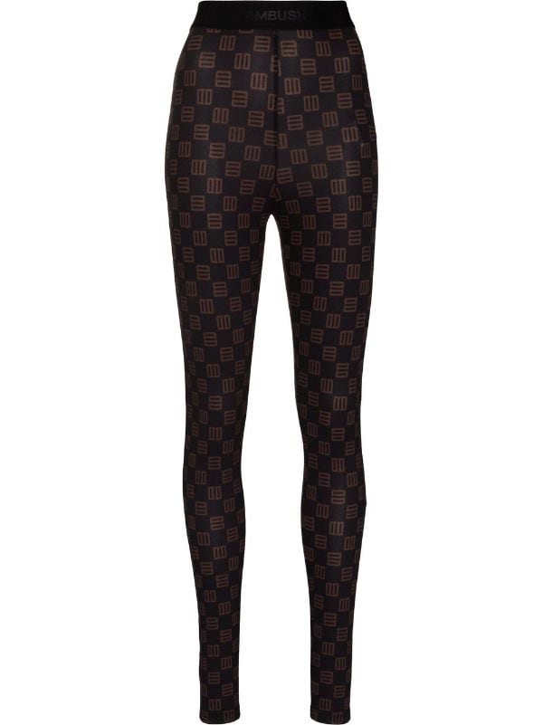 AMBUSH Monogram Print Leggings - Farfetch