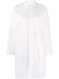 AMBUSH oversized waist-tie shirt dress - White