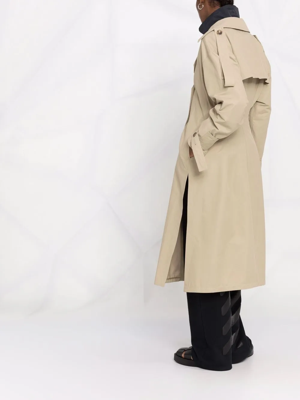 side-slit trench coat