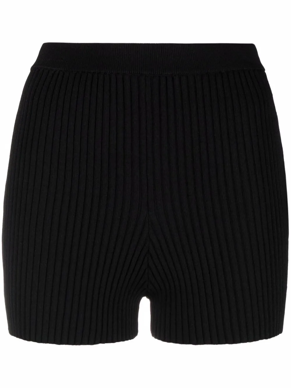 

AMBUSH shorts tejidos de canalé - Negro