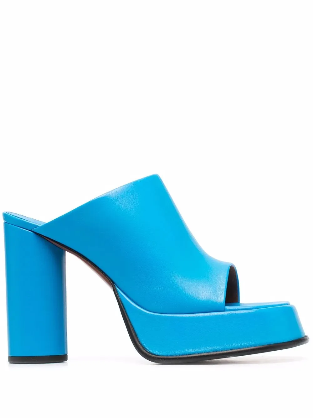 

AMBUSH mules con plataforma y puntera abierta - Azul