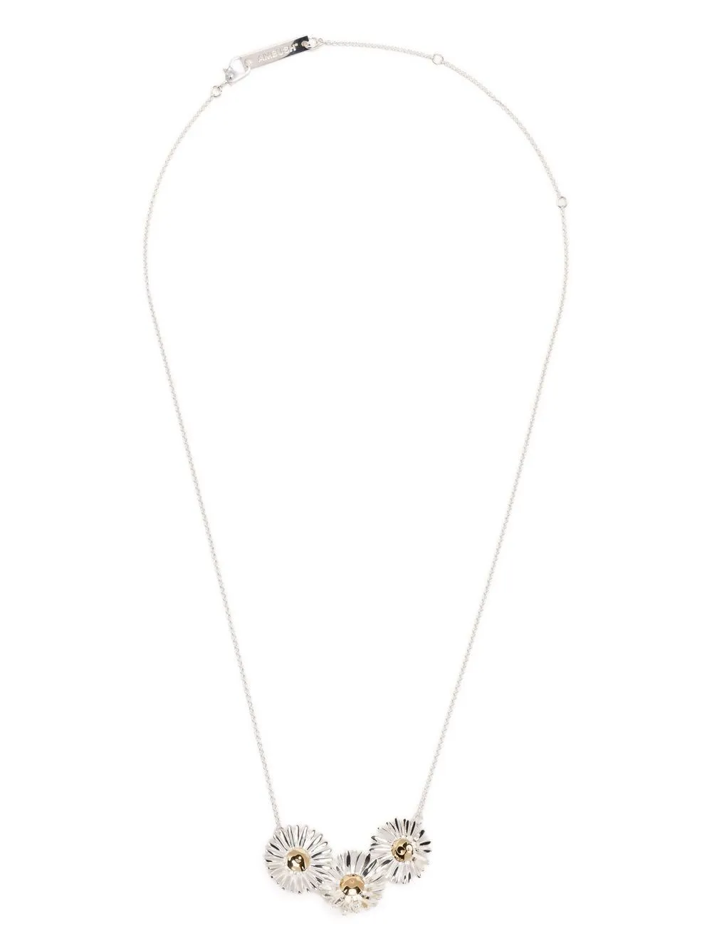 

AMBUSH collar con dije de margarita - Plateado
