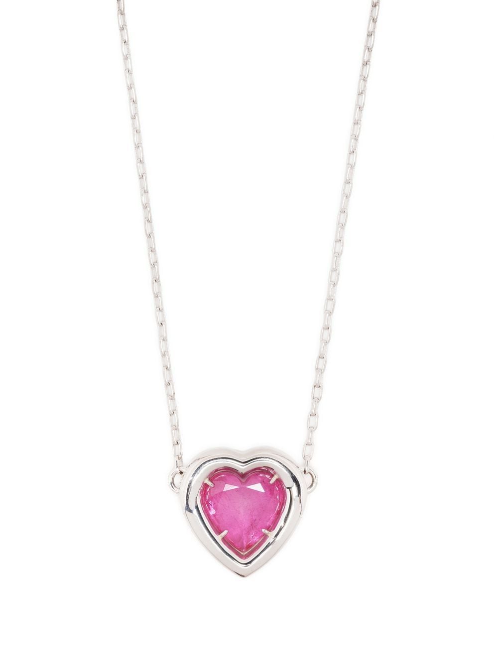 AMBUSH Stone Heart Pendant Necklace - Farfetch