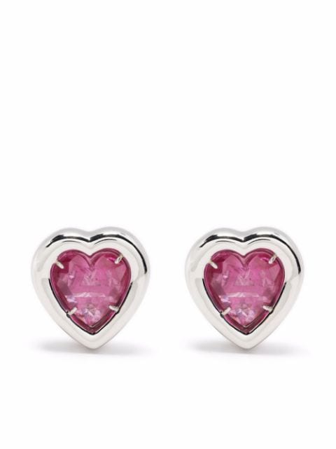 AMBUSH heart stone earrings