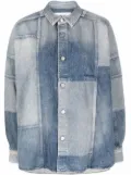 AMBUSH patchwork denim shirt - Blue