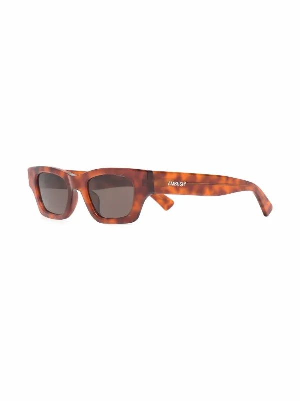 Ambush Eyewear Ray スクエアフレーム サングラス | ブラウン 