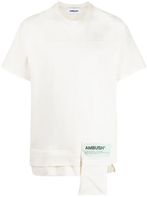 AMBUSH playera con detalle de bolsillo en el ribete