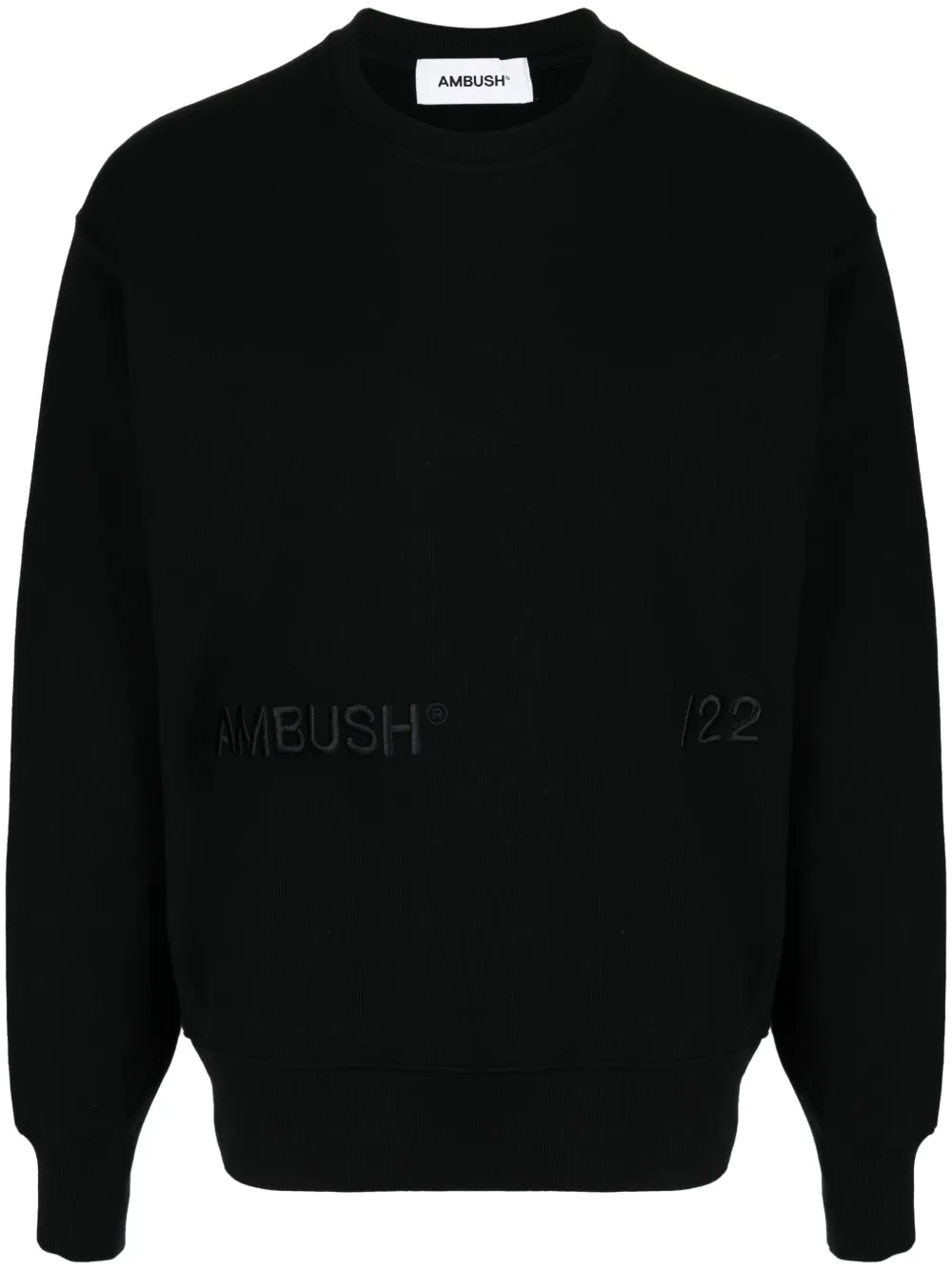 

AMBUSH sudadera con logo bordado - Negro