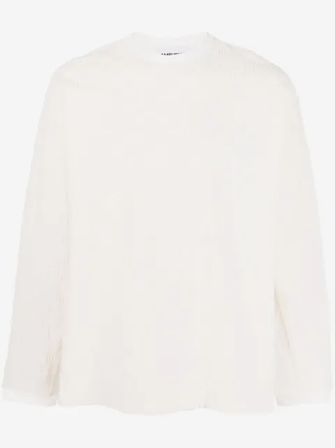 AMBUSH monogram towelling-finish sweatshirt