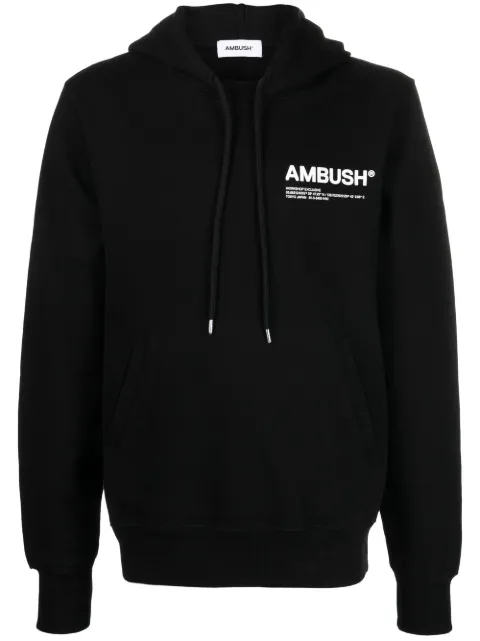 AMBUSH WKSP logo-print hoodie