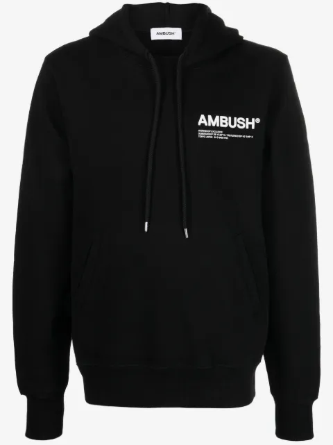 AMBUSH WKSP logo-print hoodie
