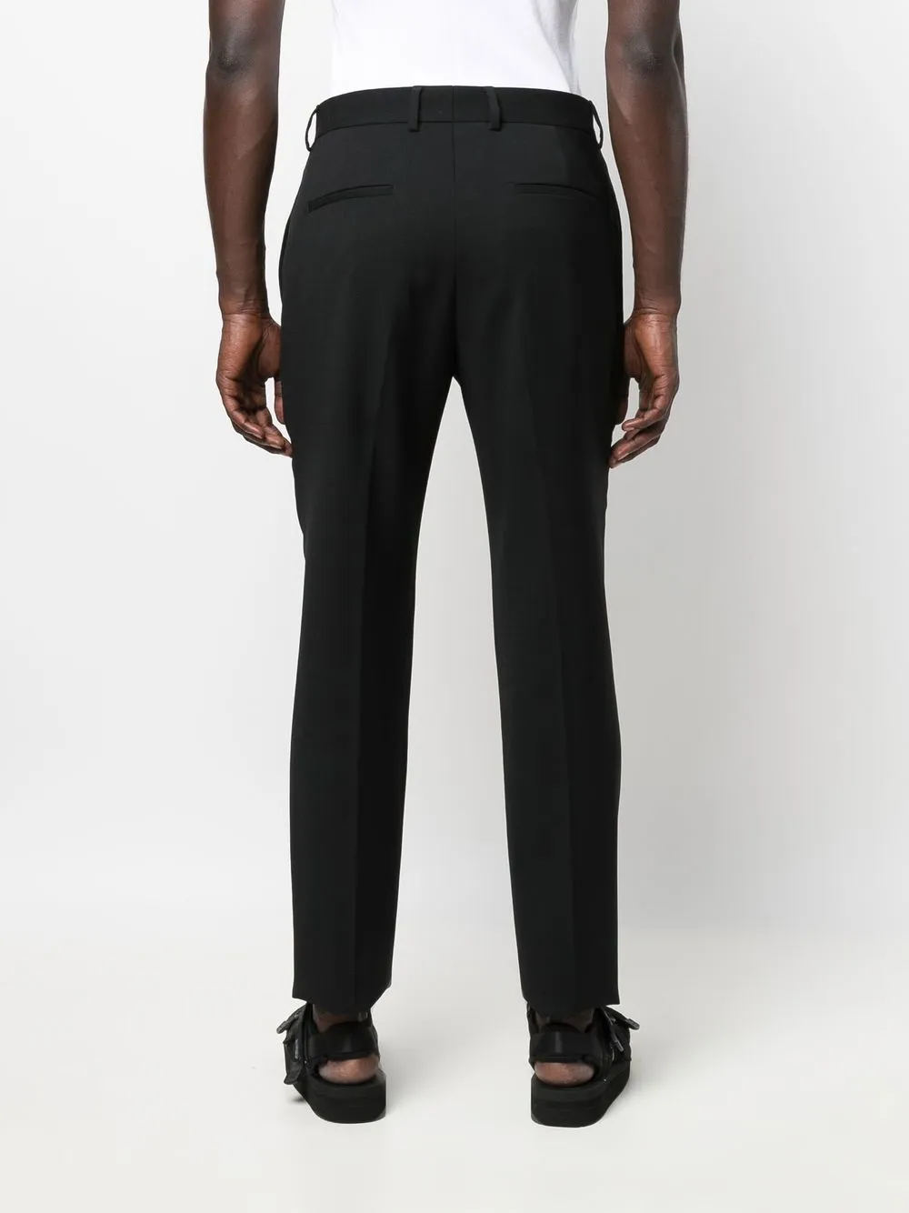 Shop Ambush Slim-cut Tailored Trousers In Black