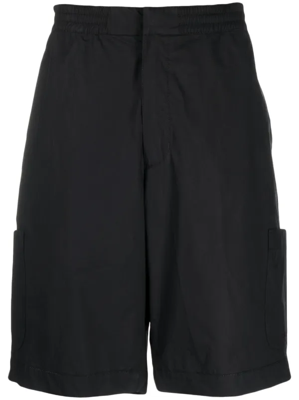 ★送料・関税込★THEAIRTOWN★year beulah shorts★ TOTEME knee-length Twill Shorts | Black | FARFETCH