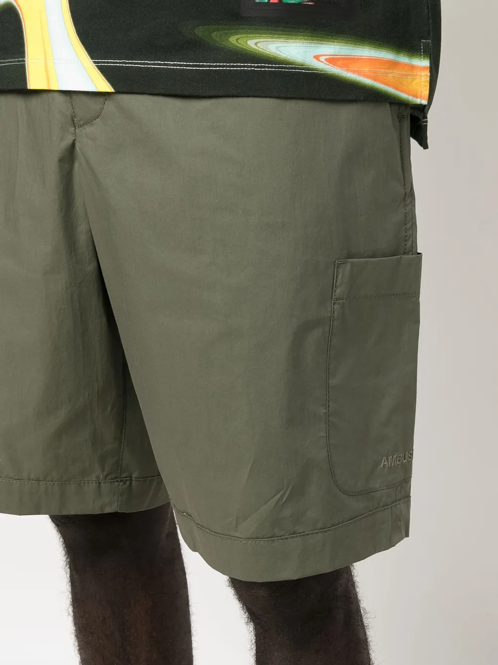 Shop Ambush Drawstring Knee-length Shorts In Green