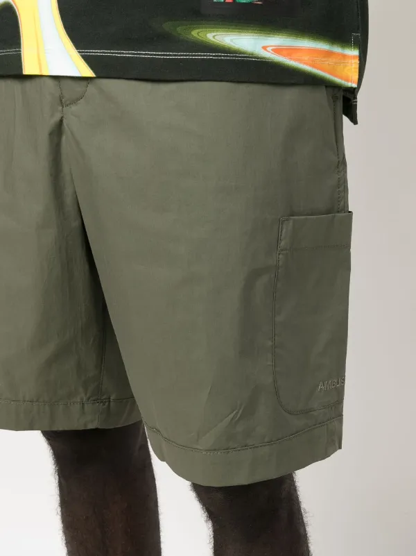 AMBUSH ドローストリング ハーフパンツ | グリーン | FARFETCH JP
