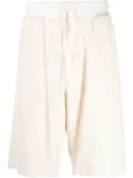 AMBUSH monogram towelling-finish track shorts - Neutrals