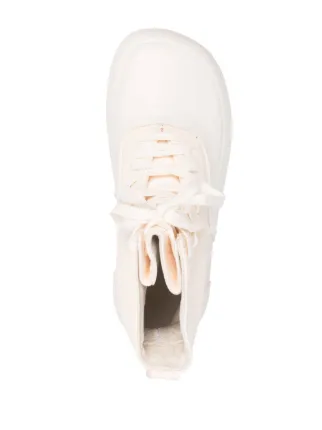 LEATHER MIX HI-TOP SNEAKER WHITE NO COLO展示图