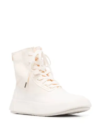 LEATHER MIX HI-TOP SNEAKER WHITE NO COLO展示图