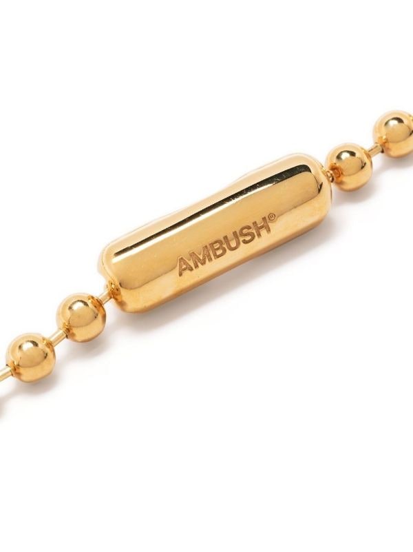 AMBUSH iridescent-effect Ball Chain Bracelet - Farfetch