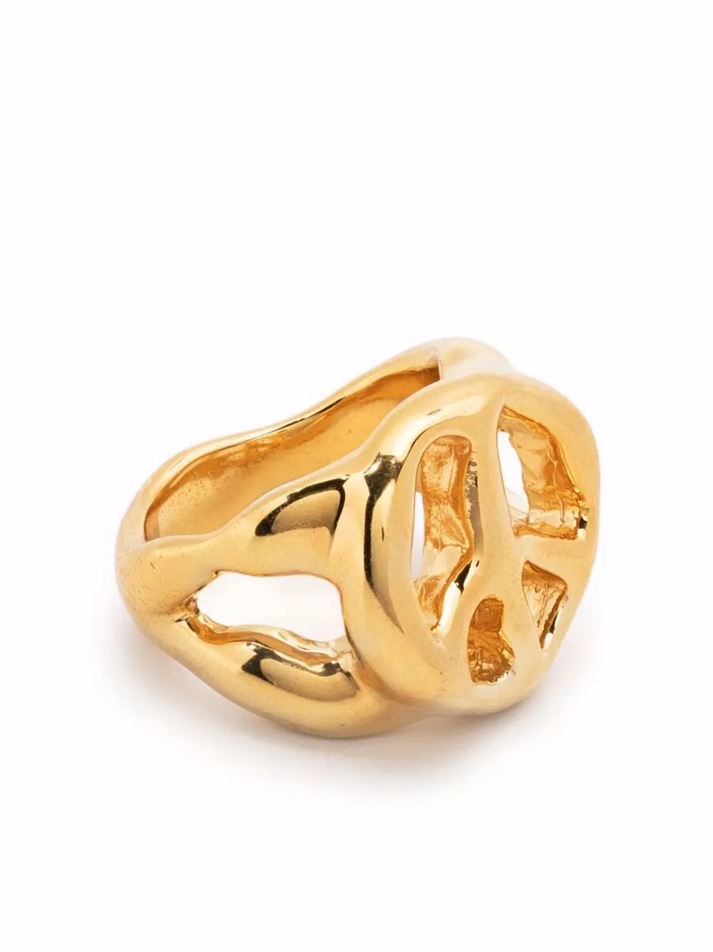 

AMBUSH peace sign motif ring - Gold