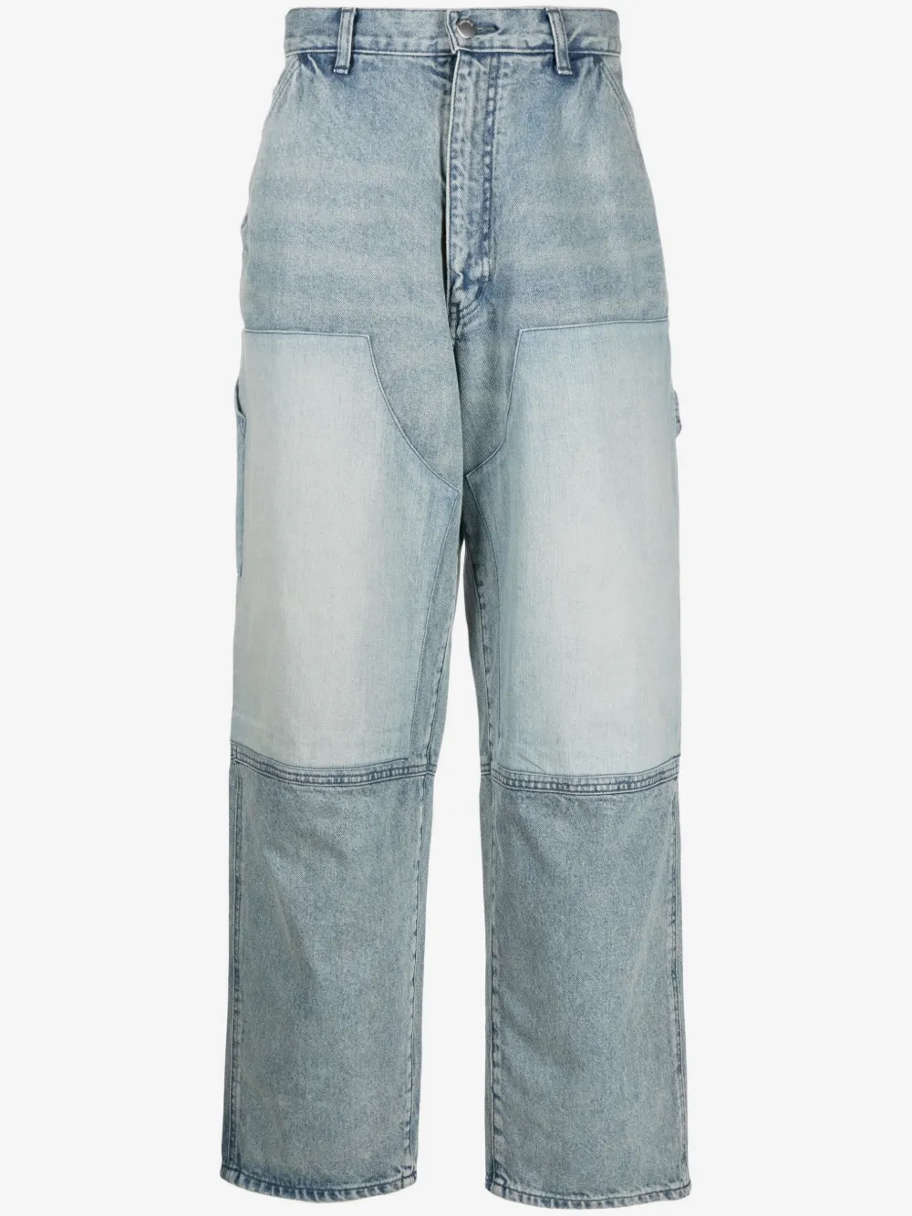 AMBUSH panelled wide-leg jeans | Blue | Image 1